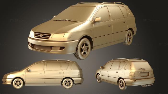 Автомобили и транспорт (Toyota Picnic 1998, CARS_3681) 3D модель для ЧПУ станка